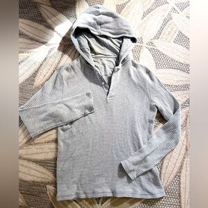 MICHAEL KORS Men Gray White Pullover Sweatshirt Hoodie